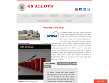 Tablet Screenshot of gsalloys.com